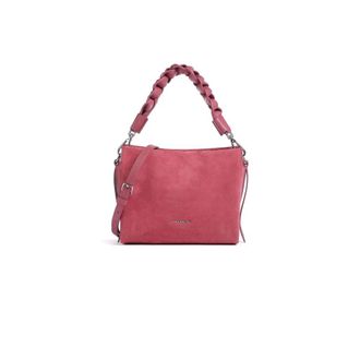 Coccinelle Boheme Suede Bimaterial Handbag - Dames - Schoudertassen - Roze - ONE Size - Katoen - Tassen