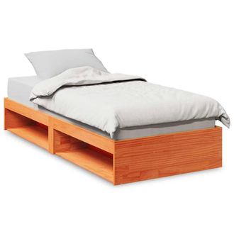 Berkfield Home Day Bed without Mattress Wax Brown 75x190 cm Solid Wood Pine