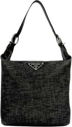 Prada Pre-owned Vintage Schoudertas - Dames - Vintage Schoudertas - Zwart - ONE Size - Leer - Vintage