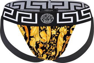 Versace Stretch Biologisch Jersey Barocco All Over Jockstrap