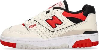 New Balance 550 Sea Salt/True Red Sneakers - Heren - Sneakers - Veelkleurig - 36 EU - Leer - Schoenen