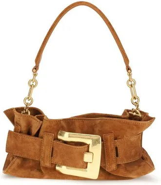 Balmain Beige Calf Leather Bos Taurus Shoulder Womens Bag