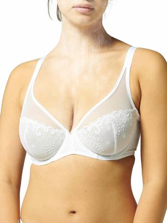 Simone Pérèle Full Coverage Plunge Bra In White