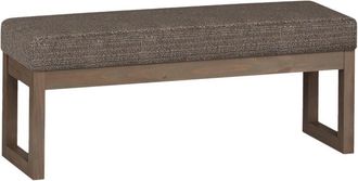 Simpli Home Milltown 44In Contemporary Rectangle Large Ottoman Bench