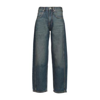 Isabel Marant Jeans, Dames, Blauw, S, Katoen, Barrel Jeans
