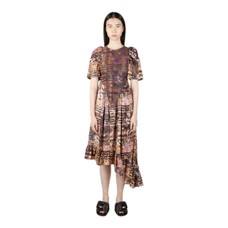 Collina Strada Midi Dresses, female, Multicolor, Size: XS Pollinate Dress