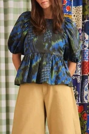 Hunter Bell Harlow Top In Blue/black