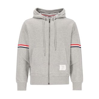 Thom Browne Felpa con zip integrale - - Sweatshirts & Hoodies - Uomo - Grigio - L