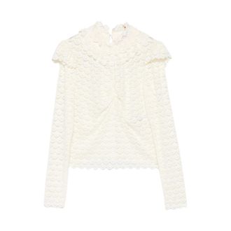 Farm Rio Farm Rio, Overhemden, Dames, Wit, M, Kant Blouse