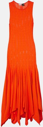 Loewe Paulas Ibiza - Abito lungo in jersey di cotone pointelle