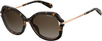 Polaroid PLD 4068/S Polarized 086/LA Womens Sunglasses Tortoiseshell Size 55