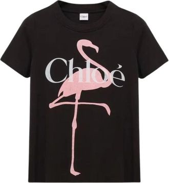 Chlo&eacute; T-shirt E26 - Dames - T-shirts - Zwart - XS - Katoen - Tops