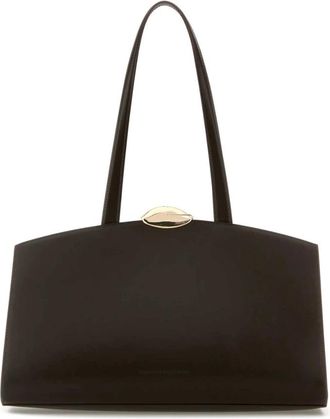 Benedetta Bruzziches Tassen, Dames, Bruin, ONE Size, Leer, Serena Shopping Bag