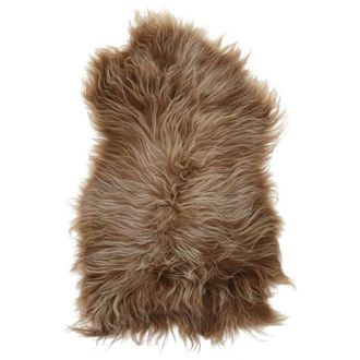 vidaXL Vidaxl - Cubierta De Asiento De Piel De Oveja Islandesa Marr&oacute;n 70x110 Cm