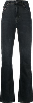 Diesel logo-patch cotton jeans - women - Spandex/Elastane/Cotton - 28 - Black