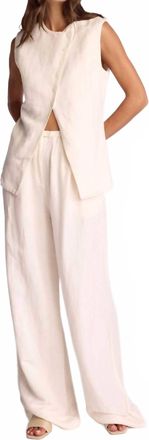 Sundays Isolde Asymmetrical Vest In Whisper White