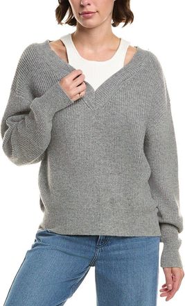 Elan Elan Off-The-Shoulder Wool-Blend Sweater