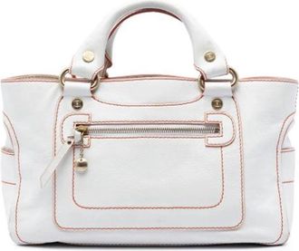 Celine Pre-owned Boogie Handtas - Dames - Vintage Handtas - Wit - ONE Size - Leer - Vintage