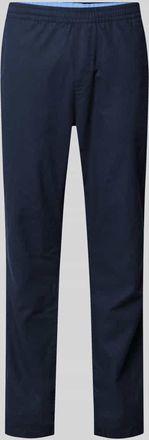 Tom Tailor Gerade Hose aus Leinen-Baumwoll-Mix in Marine, Gr&ouml;&szlig;e XXXL