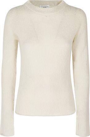 Roberto Collina Ecru High-Neck Wool-Blend Turtleneck Sweater