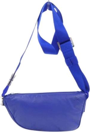 Burberry Pre-owned Handbag - Heren - Vintage Heuptassen - Blauw - ONE Size - Vintage