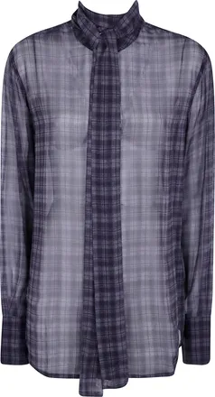 7 For All Mankind Shirt Long Sleeves Bow Shirt