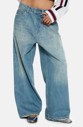 Jaded London Light Wash Slub Colossus Jeans in Denim at Nordstrom, Size 28