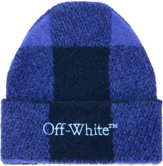 Off-white Berretto Bookish con logo - Blu
