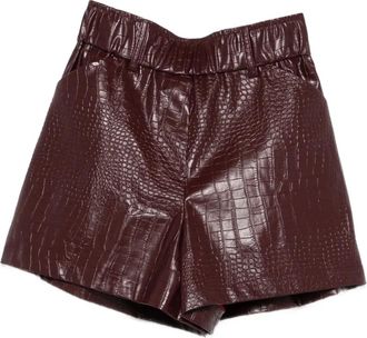 So Allure Ecococco shorts met textuur - Rood