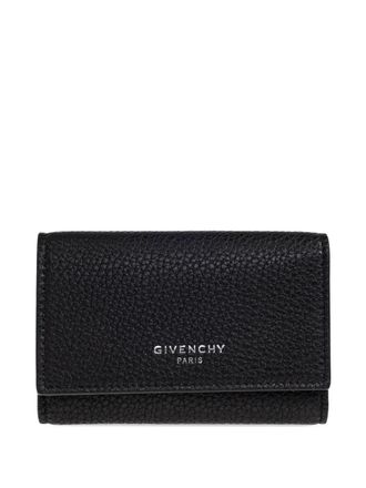 Givenchy logo leather keyring - Black