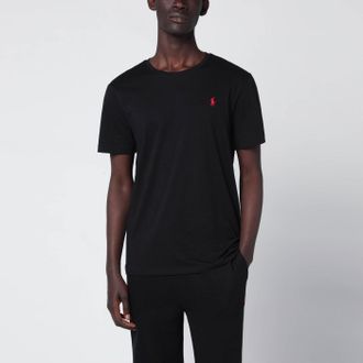 Polo Ralph Lauren T-shirt nera in cotone Custom Slim-Fit