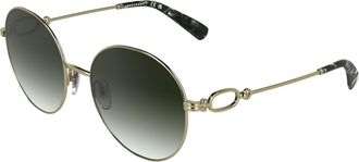 Longchamp Khaki Gradient Round Ladies Sunglasses LO188S 708 57