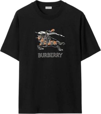 Burberry Knight Sketch Cotton T-shirt, Size Medium