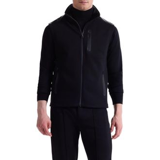 Bugatchi Soft Touch Performance Knit Vest in Black at Nordstrom Rack, Size X-Large