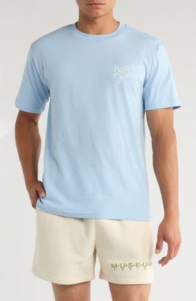 Museum of Peace and Quiet Wordmark Cotton Graphic T-Shirt in Baby Blue at Nordstrom Rack, Size Small