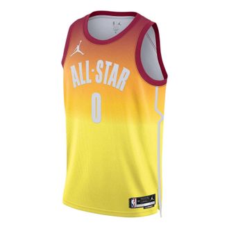 Air Jordan SS23 All-star Weekend Jayson Tatum Jersey Orange Yellow DX6330-626