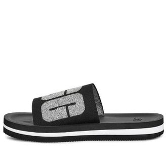 UGG (WMNS) UGG Zuma Metallic Graphic Black Slippers 1101558-BLK