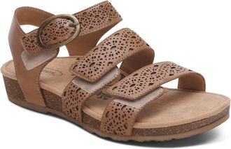 Aetrex Womens Lilly Cutout In Taupe