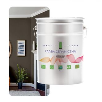 OEM Pintura Cer&aacute;mica Para Paredes, Lavable, Cuarzo Gris, 5 L, Resistente A Las Manchas
