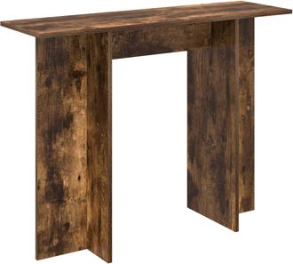 vidaXL Mesa Consola Roble Ahumado 100 X 30 X 75 Cm Vidaxl