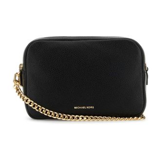 Michael Kors Cross Body Bags, female, Black, Size: ONE SIZE Bryant Medium Pebbled Leather Camera Crossbody Bag