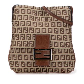 Fendi Pre-owned Fendi Zucchino Canvas Crossbody Ladies 8BT075 TN9 118 2111