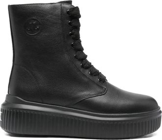 Janet & Janet 45mm lace-up platform combat boots - Black