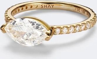 Shay Jewelry Anillo para me&ntilde;ique de oro de 18 ct con diamantes