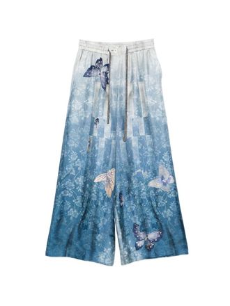 Pierre-Louis Mascia Pierre Louis Mascia Womens Printed Silk Trousers