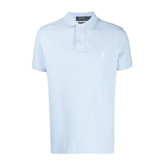 Polo Ralph Lauren Polo Shirts, male, Blue, Size: 2XL Cotton Polo Shirt