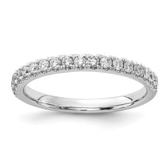 Diamond2Deal 14k Gold Lab Grown Diamond Wedding Band Ring 1/3Ct Clarity- VS Color- D-E