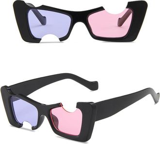 Generic Hip Hop Style For Womens Sun glasses Cat Eye Shape Fashion Stage Show For Women Sunglasses Male Female Sun Glass,Black Purple Pink 2026