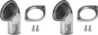 OEM Dos Carcasas De Termostato Rotativas Pulidas De 45&deg; Para Cuello De Agua, Para Motores Chevrolet V8 350 Y 454, Color Plata