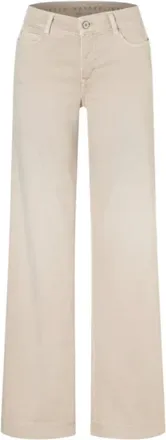 M.A.C Mac, Dames, Broeken, Beige, Maat: 2XL L34 Denim